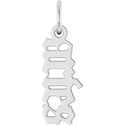 Zodiac 14K Gothic Pendant-14K White-Aries-