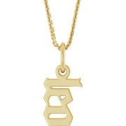 Zodiac 14K Gothic Necklace-14K Yellow-Leo-