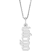 Zodiac 14K Gothic Necklace-14K White-Virgo-
