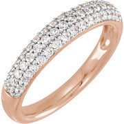 1/2 CTW Lab-Grown Diamond Ring-14kt Rose Gold-6.00-
