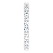 14K White 1 1/4 CTW Diamond Eternity Band Size 7-