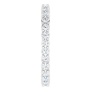 14K White 1/2 CTW Diamond Eternity Band Size 7-