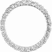 14K White 1 3/8 CTW Diamond Eternity Band Size 7-