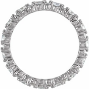 14K White 1 3/4 CTW Diamond Eternity Band Size 7-