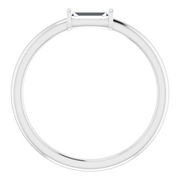 14K White 1/6 CTW Diamond Stackable Ring-