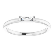 14K White 1/6 CTW Diamond Stackable Ring-