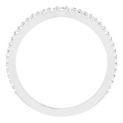 14K White 1/3 CTW Diamond Contour Band-