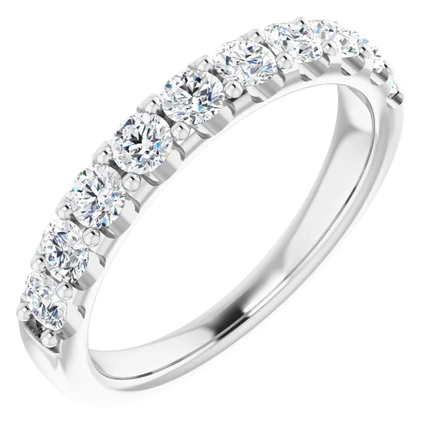 14K White 3/4 CTW Diamond Anniversary Band-