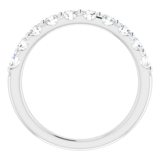 14K White 3/4 CTW Diamond Anniversary Band-