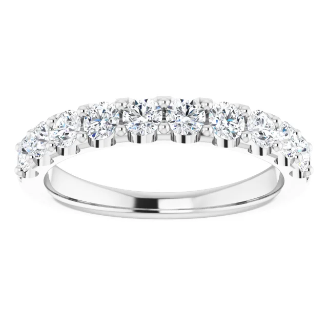 14K White 3/4 CTW Diamond Anniversary Band-