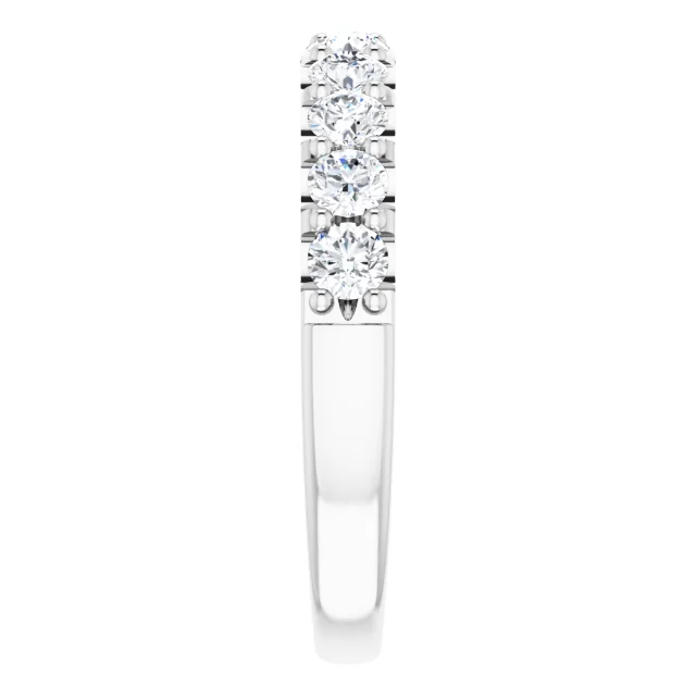 14K White 3/4 CTW Diamond Anniversary Band-
