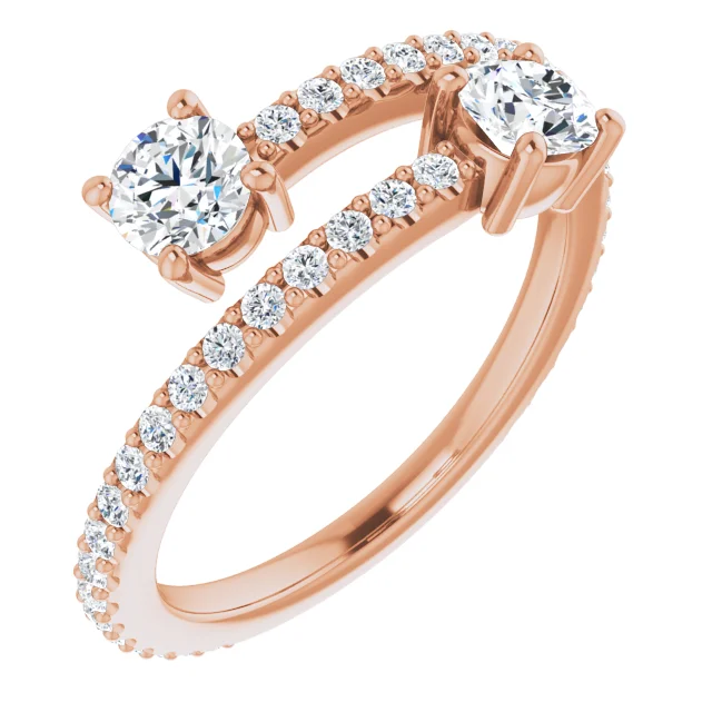 14K White Lab-Grown Blue Sapphire & 1/3 CTW Diamond Ring-7.00 (approximate standard size)-