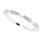14K White 3/8 CTW Diamond Anniversary Band-
