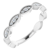 14K White 1/5 CTW Diamond Anniversary Band-