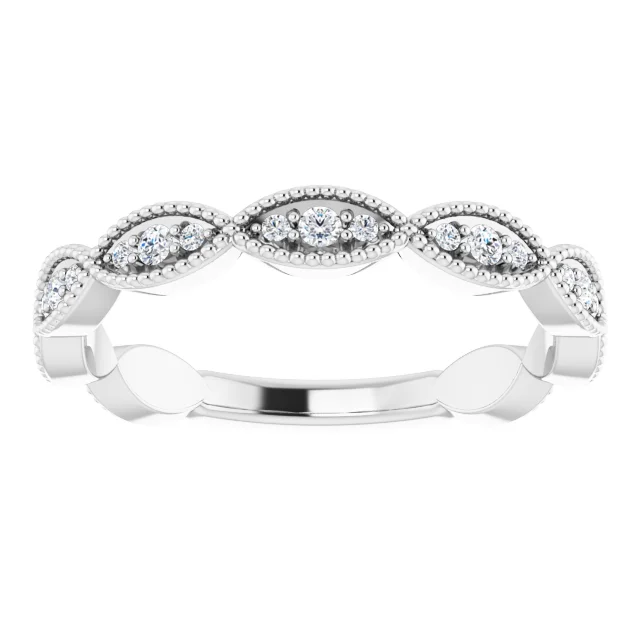 14K White 1/5 CTW Diamond Anniversary Band-