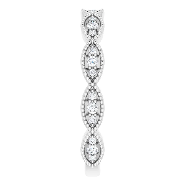 14K White 1/5 CTW Diamond Anniversary Band-