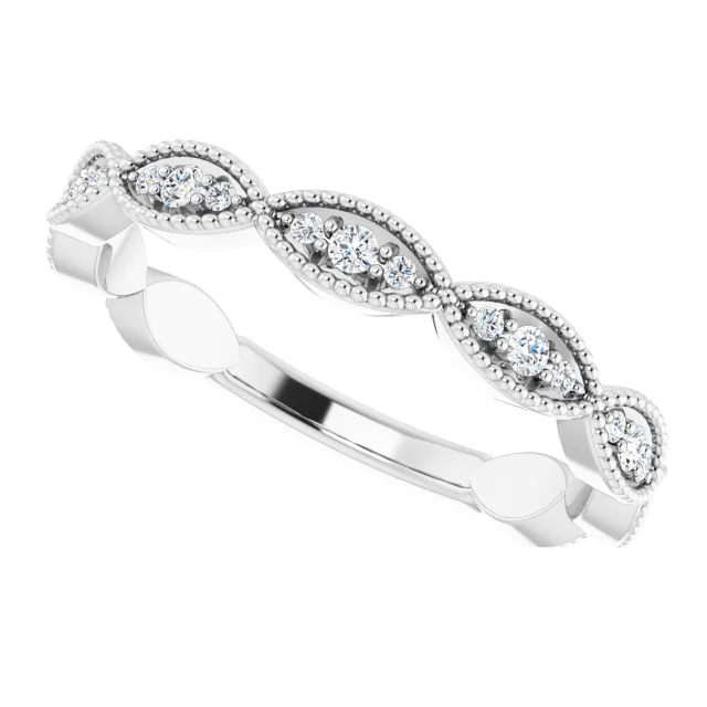 14K White 1/5 CTW Diamond Anniversary Band-