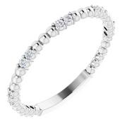 14K White 1/6 CTW Diamond Anniversary Band-