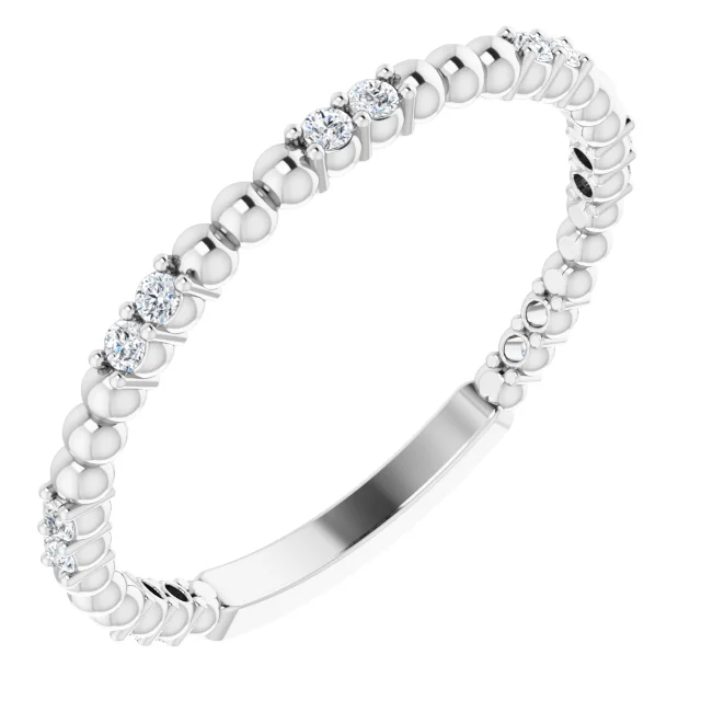 14K White 1/6 CTW Diamond Anniversary Band-