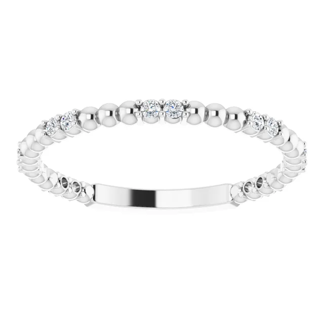 14K White 1/6 CTW Diamond Anniversary Band-