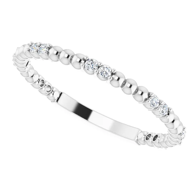 14K White 1/6 CTW Diamond Anniversary Band-