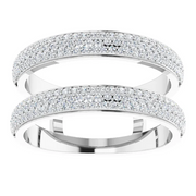 14K White 1/2 CTW Diamond Ring Guard-