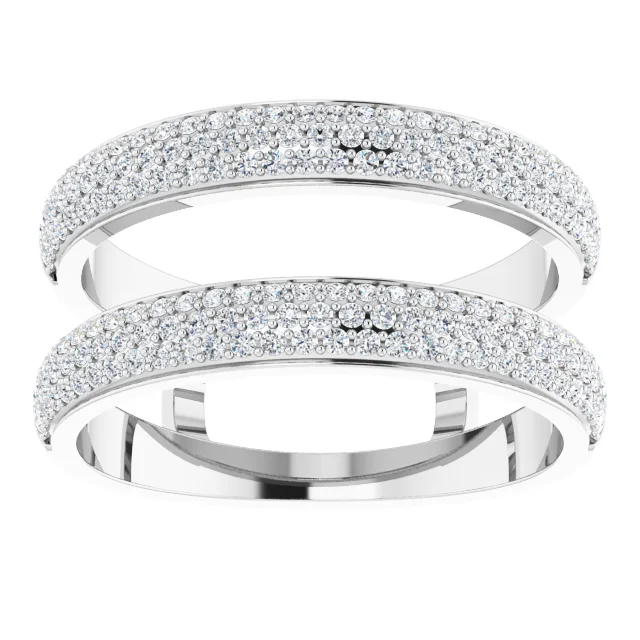 14K White 1/2 CTW Diamond Ring Guard-