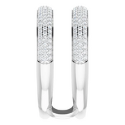 14K White 1/2 CTW Diamond Ring Guard-