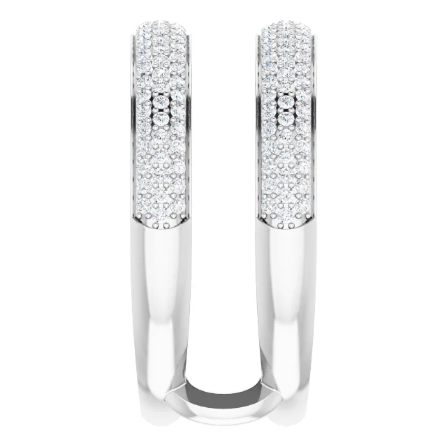 14K White 1/2 CTW Diamond Ring Guard-
