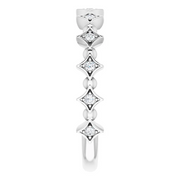 14K White 1/10 CTW Diamond Stackable Ring-