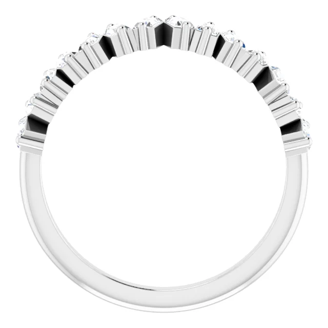 14K White 1/2 CTW Diamond Anniversary Band-
