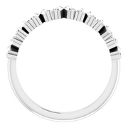 14K White 1/2 CTW Diamond Anniversary Band-
