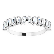 14K White 1/2 CTW Diamond Anniversary Band-