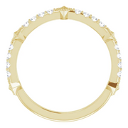 14K Yellow 1/4 CTW Diamond Stackable Ring-