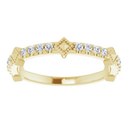 14K Yellow 1/4 CTW Diamond Stackable Ring-