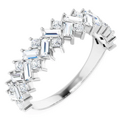 14K White 9/10 CTW Diamond Anniversary Band-