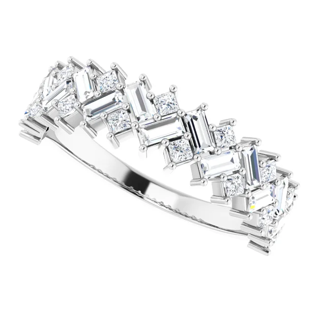 14K White 9/10 CTW Diamond Anniversary Band-