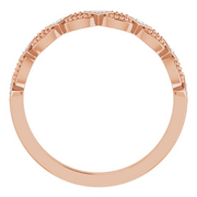 14K Rose 1/6 CTW Diamond Stackable Ring-