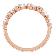 14K Rose 3/4 CTW Diamond Anniversary Band-