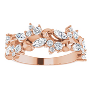 14K Rose 3/4 CTW Diamond Anniversary Band-
