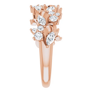 14K Rose 3/4 CTW Diamond Anniversary Band-