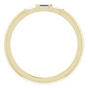 14K Yellow 1/6 CTW Diamond Three-Stone Stackable Ring-