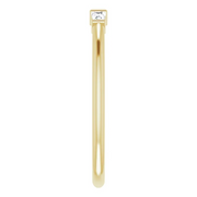 14K Yellow 1/6 CTW Diamond Three-Stone Stackable Ring-