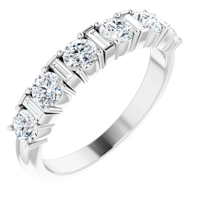 14K White 1 CTW Diamond Anniversary Band-