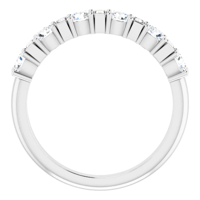 14K White 1 CTW Diamond Anniversary Band-