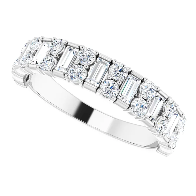 14K White 9/10 CTW Diamond Anniversary Band-