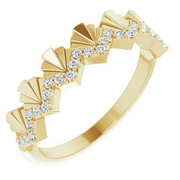 14K Yellow 1/6 CTW Diamond Vintage-Inspired Anniversary Band-