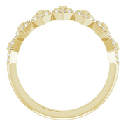 14K Yellow 1/6 CTW Diamond Vintage-Inspired Anniversary Band-