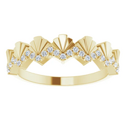 14K Yellow 1/6 CTW Diamond Vintage-Inspired Anniversary Band-