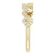 14K Yellow 1/6 CTW Diamond Vintage-Inspired Anniversary Band-